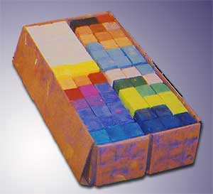 KINGART® Square Chalk Pastels, Set of 64 Unique Colors